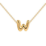 Initial Bubble Charm Necklace