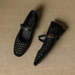 Elara Leather Mary Janes