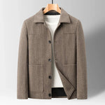 Savile Herringbone Wool Coat