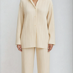 Isla Crawford | Oversized Pleated Two-Piece Lounge Set For Women