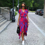 Julia | Robe Midi Cache-Cœur Florale