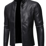 Gabriele | Giacca in Pelle Collo Alto