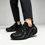 Men's Knit Lace Up Casual Trainers