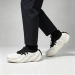 Men's Knit Lace Up Casual Trainers