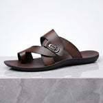 Riviera Crossover Leather Sandals