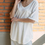 Loose Blouse Casual V Neck Shirt - Zeagoo (Us Only)