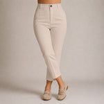 Louisa | Pantalon Ajusté Taille Haute