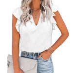 Shirts Short Sleeve Loose T Shirt Blouses - Zeagoo (Us Only)