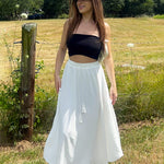High Waisted Flowy Elastic Skirts , Lightweight Long Skirts - Zeagoo (Us Only)