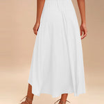 High Waisted Flowy Elastic Skirts , Lightweight Long Skirts - Zeagoo (Us Only)