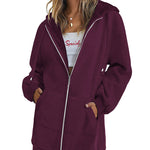 Fleece Hoodies Tunic Long Hoodie Jacket - Zeagoo (Us Only)