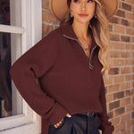 Zeagoo Long Sleeve Oversized Knit Sweater Tops