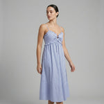 Isabella Tie-Front Midi Dress