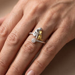 L'Abbraccio Eterno - Anello Regolabile