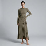 Seraphina Knotted Draped Maxi Dress