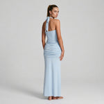 Vera Halter Knot Maxi Dress