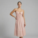 Isabella Tie-Front Midi Dress