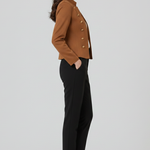 Women’s Blazer with Stand Collar and Button Detailing