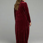 Sophie Turner | Velvet Maxi Dress with High Neck For Women