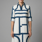 Holly Murphy | Geometric Print Shirt Dress For Women