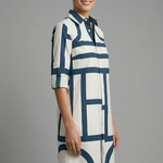 Holly Murphy | Geometric Print Shirt Dress For Women