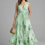 Imogen Hughes | Floral Pleated Midi Dress For Women