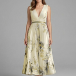 Imogen Hughes | Floral Pleated Midi Dress For Women