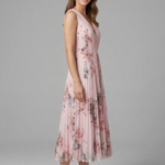 Imogen Hughes | Floral Pleated Midi Dress For Women