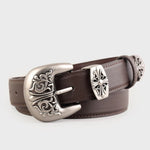 Women's fashionable and versatile carved belt