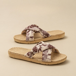 Women's Woven Fabric Sandals | Textured Summer Comfort Fit