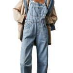 Amélie Laurent | Denim Utility Overalls with Relaxed Fit Comfort For Women