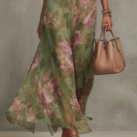 Renata | Floral Halter Neck Maxi Dress