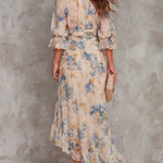 Emma | Abito Chiffon Beige