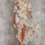 Emma | Abito Chiffon Beige