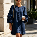 Florence | Floral Button-Down Mini Dress