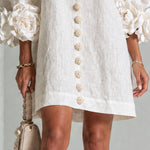Florence | Floral Button-Down Mini Dress