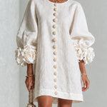 Florence | Floral Button-Down Mini Dress