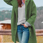 Hooded Loose Single-Breasted Jacket