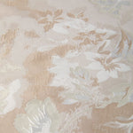Champagne Ivory Floral Bow Satin One Shoulder Sleeveless Maxi Dress