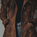 Vintage Suede Trench Coat