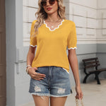 Casual Summer Lightweight Knit Blouse (US Only)