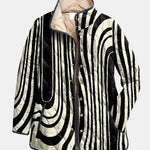 Zaira | Giacca Trapuntata Grafica Zebra