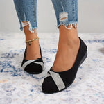 Women's Lightweight Rhinestone Wedge Support Shoes