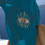 Casual Sequin Beaded Shirt