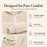 Women's Longline Zip-Up Hooded Jacket