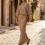Women's Batwing Top & Maxi Skirt Set