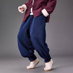Thickened Faux Lamb Wool Loose Casual Harem Pants