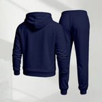 KZZ Men's casual sports long-sleeved hooded jacket and trousers