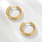 Medium 24mm Brilliant Hoop Earrings