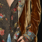 Marcela | Vintage Floral Print Patchwork Blazer